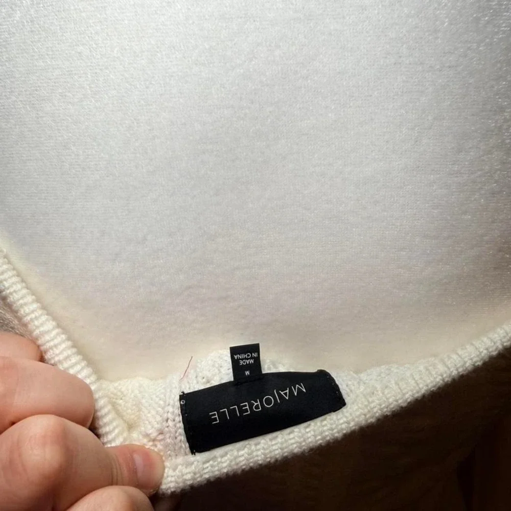 Majorelle‎ Fallone Knit Ivory Sweater Size Medium_7
